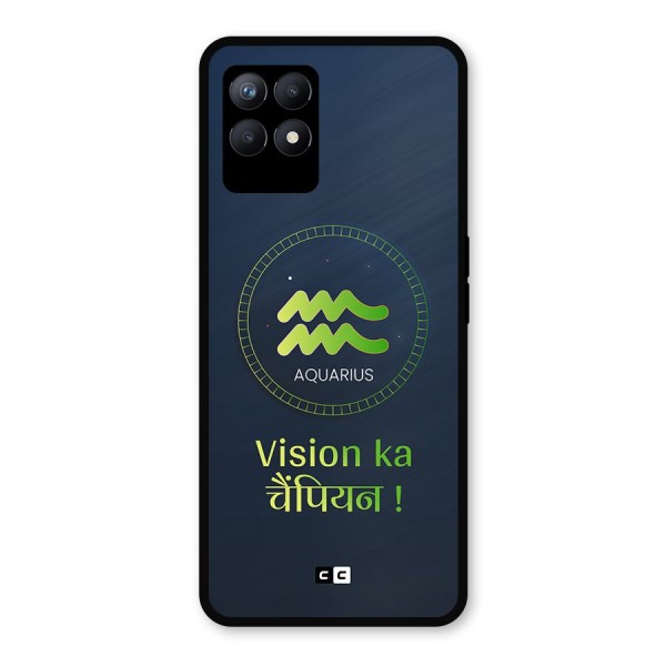 Aquarius Vision Metal Back Case for Realme 8i