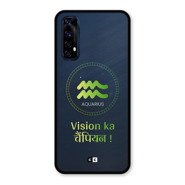 Aquarius Vision Metal Back Case for Realme Narzo 20 Pro