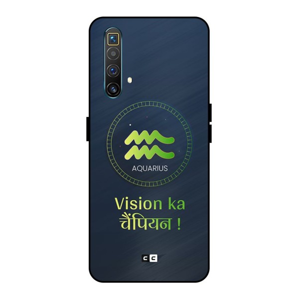 Aquarius Vision Metal Back Case for Realme X3 SuperZoom