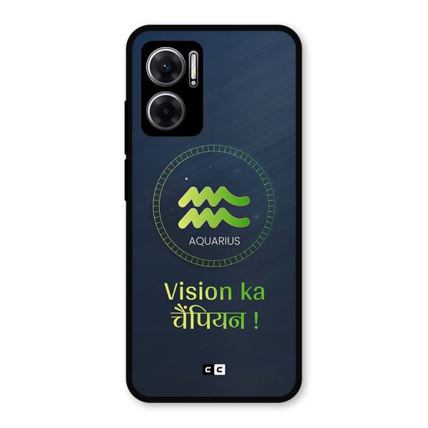 Aquarius Vision Metal Back Case for Redmi 11 Prime 5G