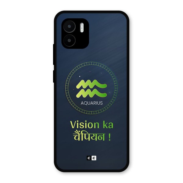 Aquarius Vision Metal Back Case for Redmi A1