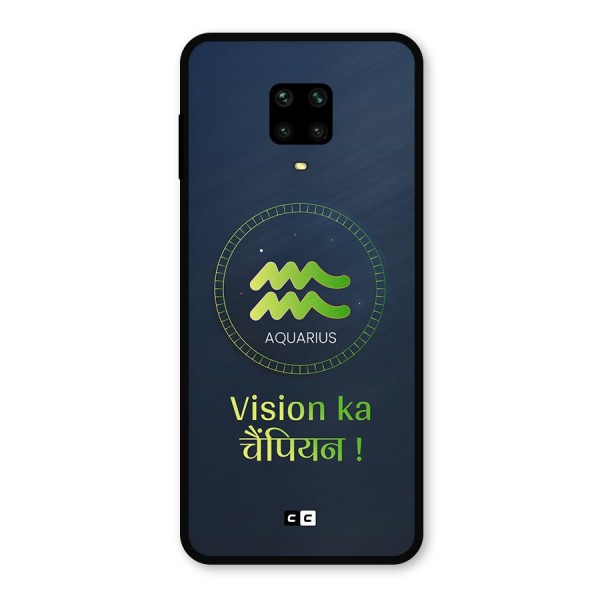 Aquarius Vision Metal Back Case for Redmi Note 10 Lite