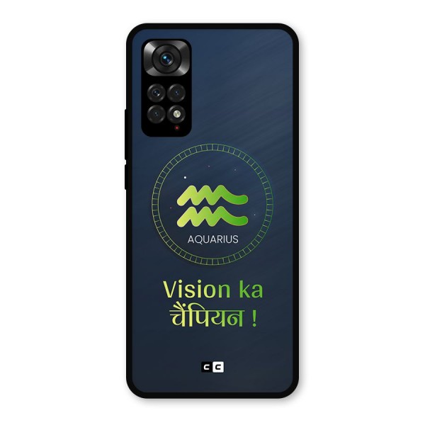 Aquarius Vision Metal Back Case for Redmi Note 11