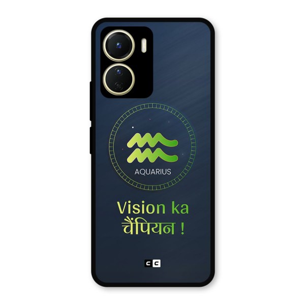 Aquarius Vision Metal Back Case for Vivo Y56