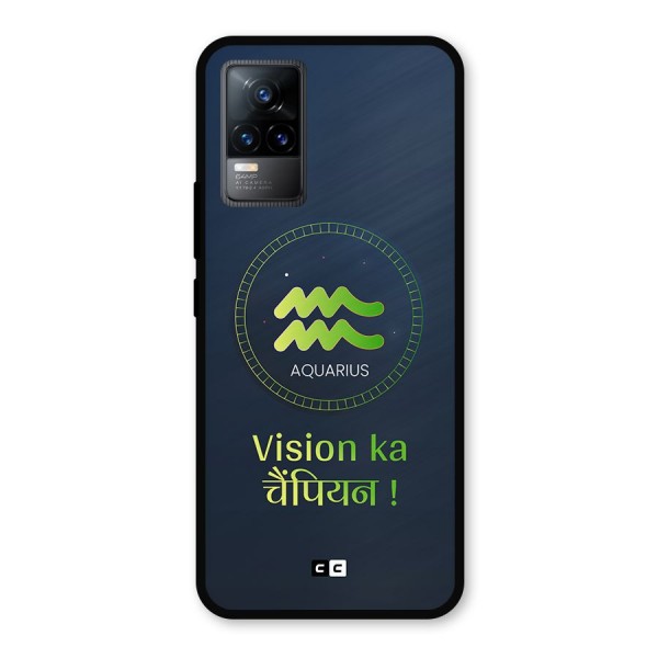 Aquarius Vision Metal Back Case for Vivo Y73