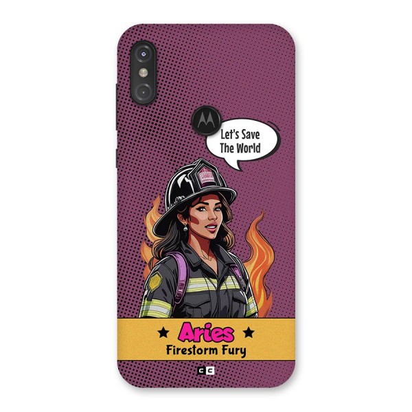 Aries Fury Back Case for Motorola One Power