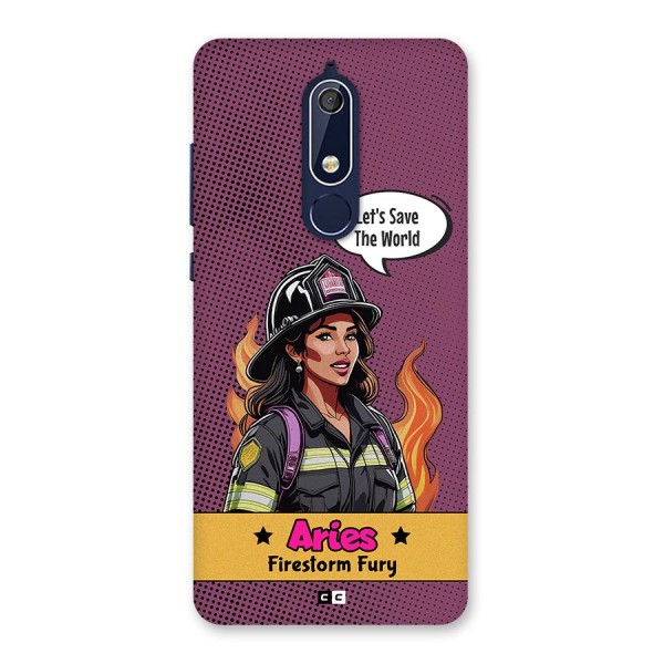 Aries Fury Back Case for Nokia 5.1