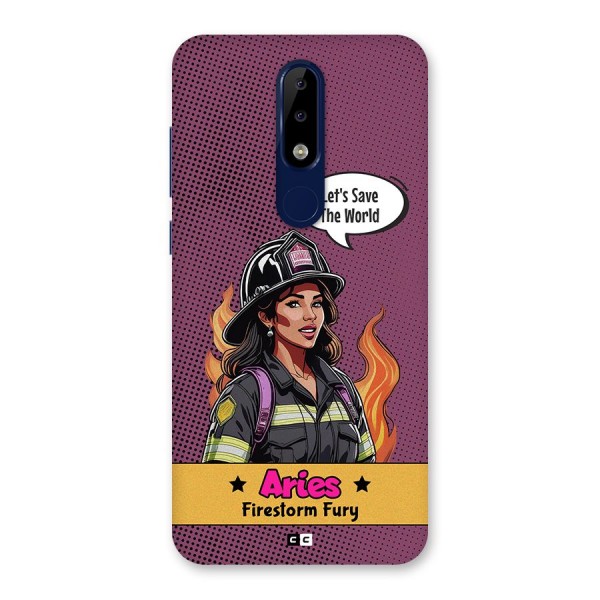 Aries Fury Back Case for Nokia 5.1 Plus