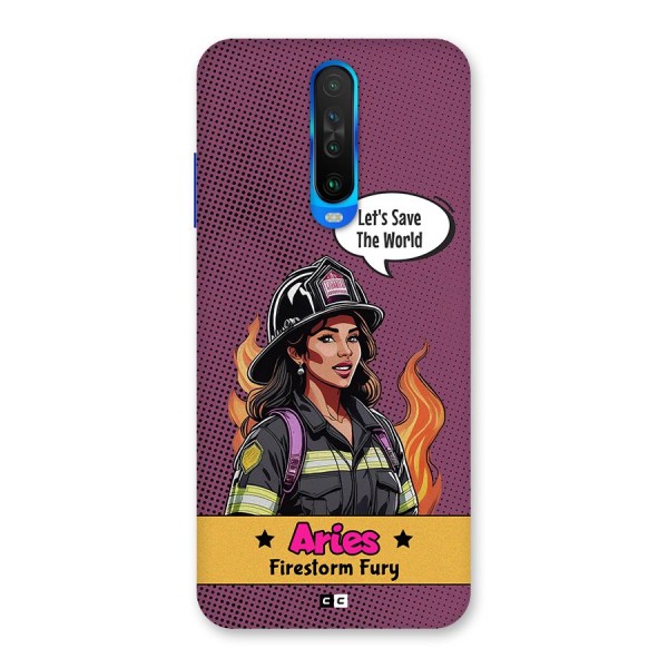 Aries Fury Back Case for Poco X2