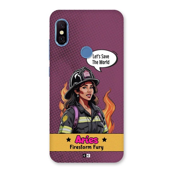 Aries Fury Back Case for Redmi Note 6 Pro