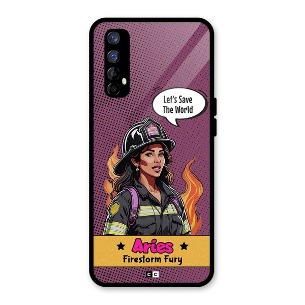 Aries Fury Glass Back Case for Realme 7