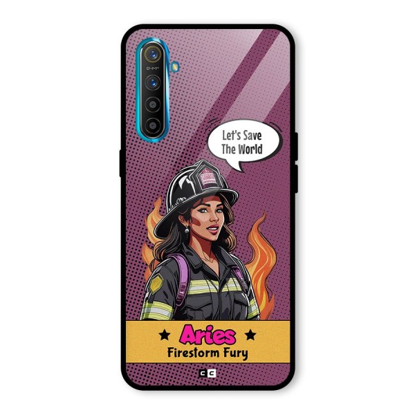 Aries Fury Glass Back Case for Realme X2