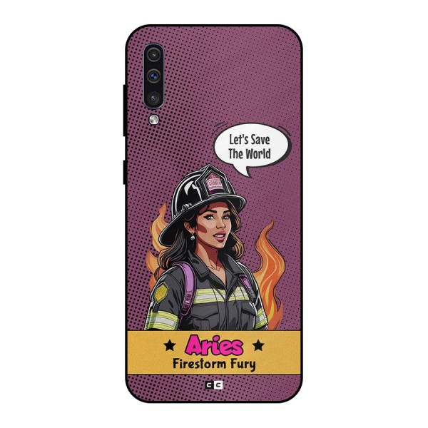 Aries Fury Metal Back Case for Galaxy A50