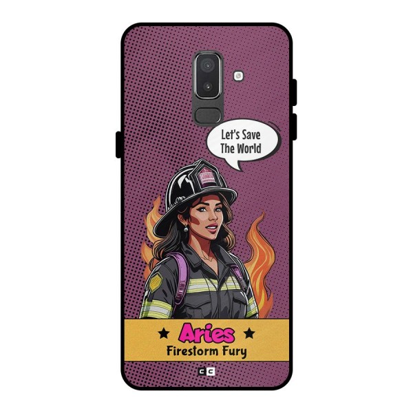 Aries Fury Metal Back Case for Galaxy On8 (2018)