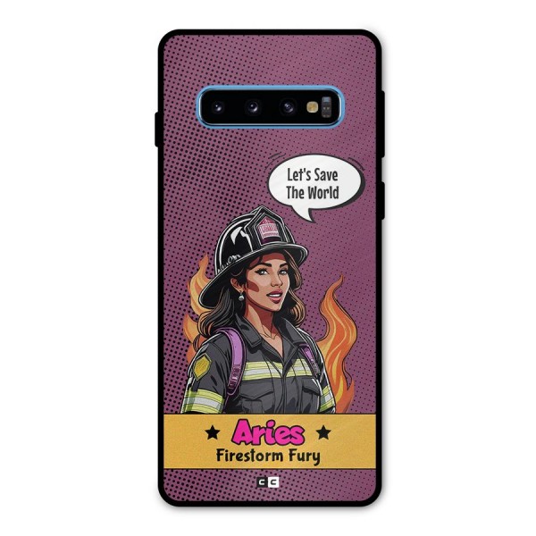 Aries Fury Metal Back Case for Galaxy S10