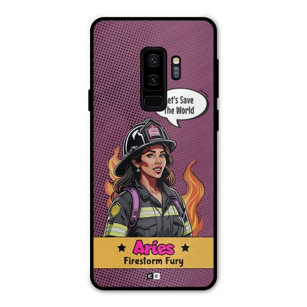 Aries Fury Metal Back Case for Galaxy S9 Plus