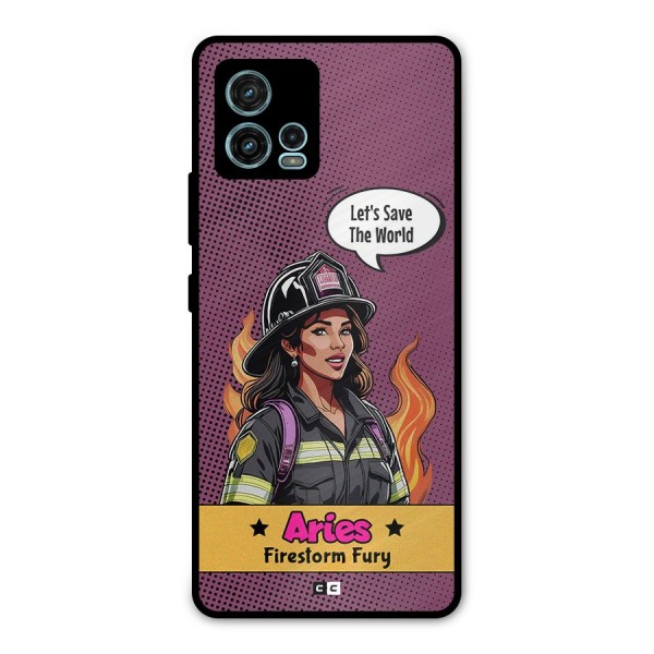 Aries Fury Metal Back Case for Moto G72