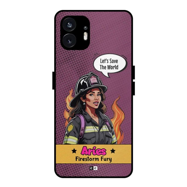 Aries Fury Metal Back Case for Nothing Phone 2