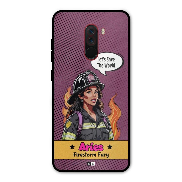 Aries Fury Metal Back Case for Poco F1