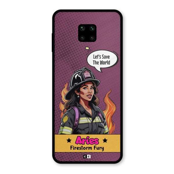 Aries Fury Metal Back Case for Poco M2