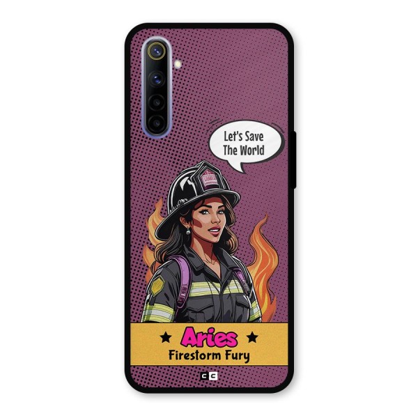 Aries Fury Metal Back Case for Realme 6