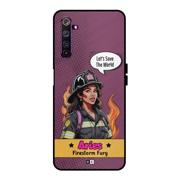 Aries Fury Metal Back Case for Realme 6 Pro