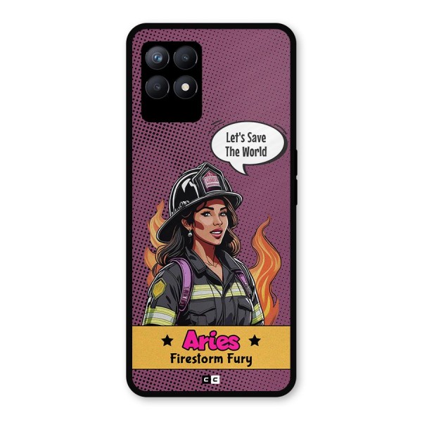 Aries Fury Metal Back Case for Realme 8i