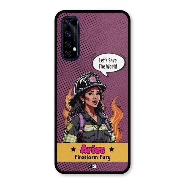 Aries Fury Metal Back Case for Realme Narzo 20 Pro