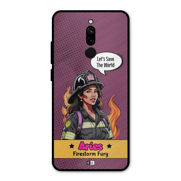 Aries Fury Metal Back Case for Redmi 8