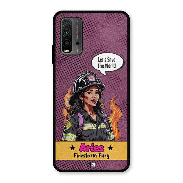 Aries Fury Metal Back Case for Redmi 9 Power