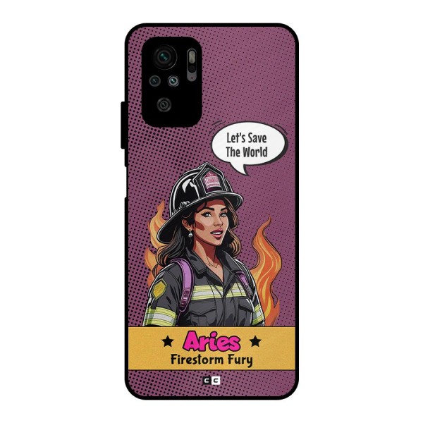 Aries Fury Metal Back Case for Redmi Note 10S