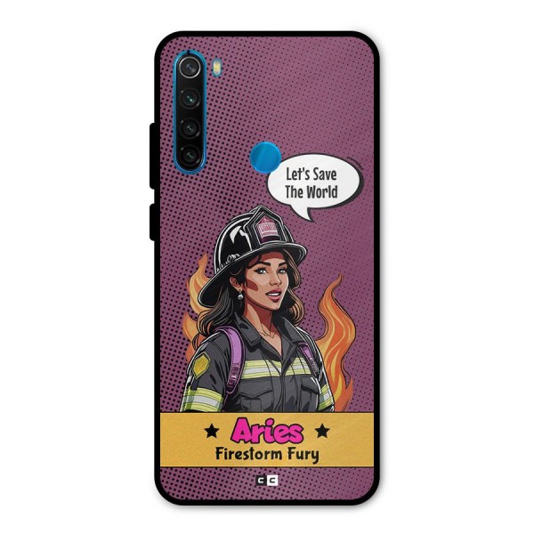 Aries Fury Metal Back Case for Redmi Note 8