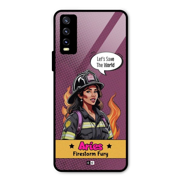 Aries Fury Metal Back Case for Vivo Y20 2021