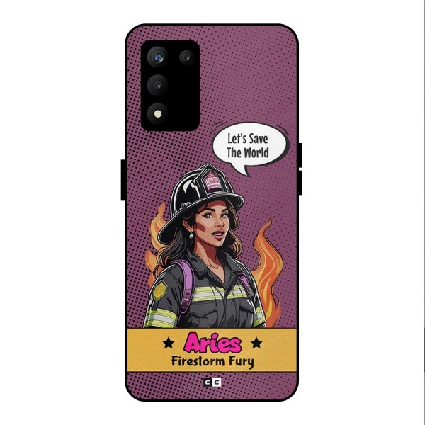 Aries Fury Metal Back Case for realme 9 5G SE