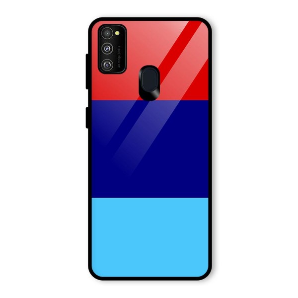 Armed Forces Stripes Glass Back Case for Galaxy M21