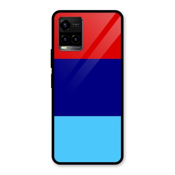 Armed Forces Stripes Glass Back Case for Vivo Y21G