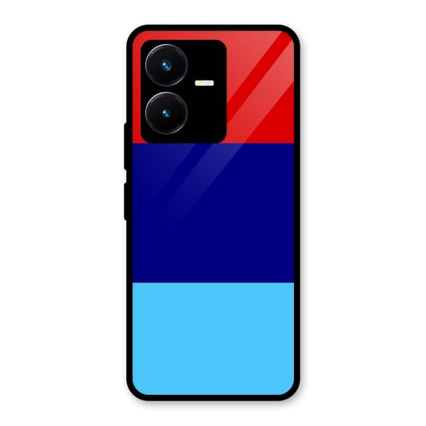 Armed Forces Stripes Glass Back Case for Vivo Y22