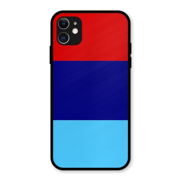 Armed Forces Stripes Metal Back Case for iPhone 11