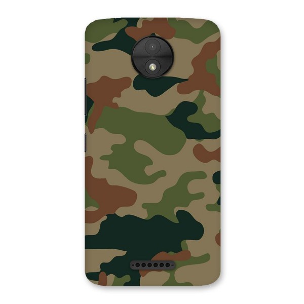 Army Camouflage Back Case for Moto C