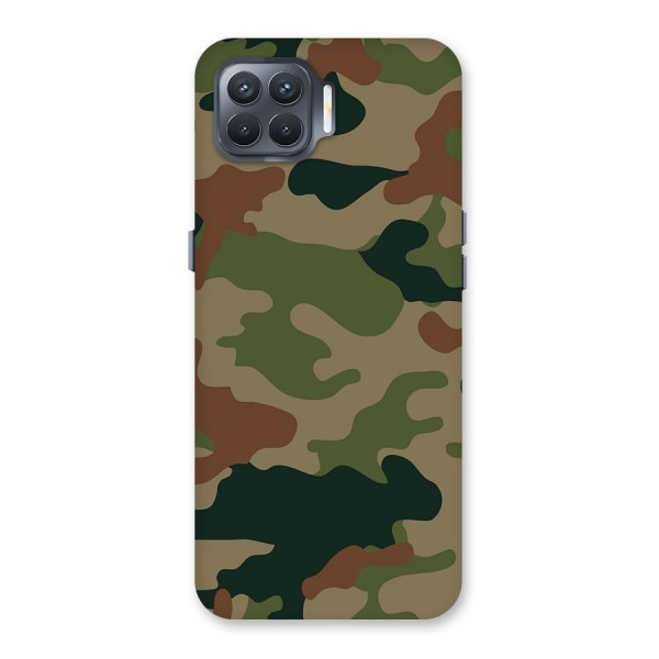 Army Camouflage Back Case for Oppo F17 Pro