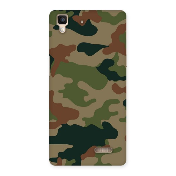 Army Camouflage Back Case for Oppo R7