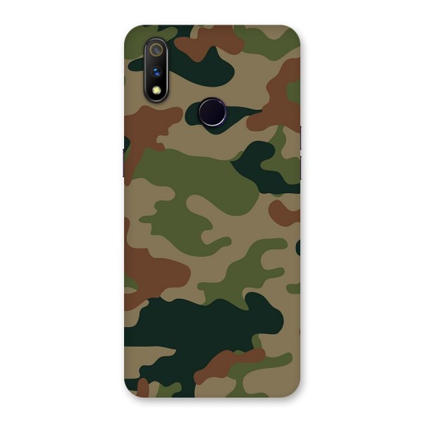 Army Camouflage Back Case for Realme 3 Pro