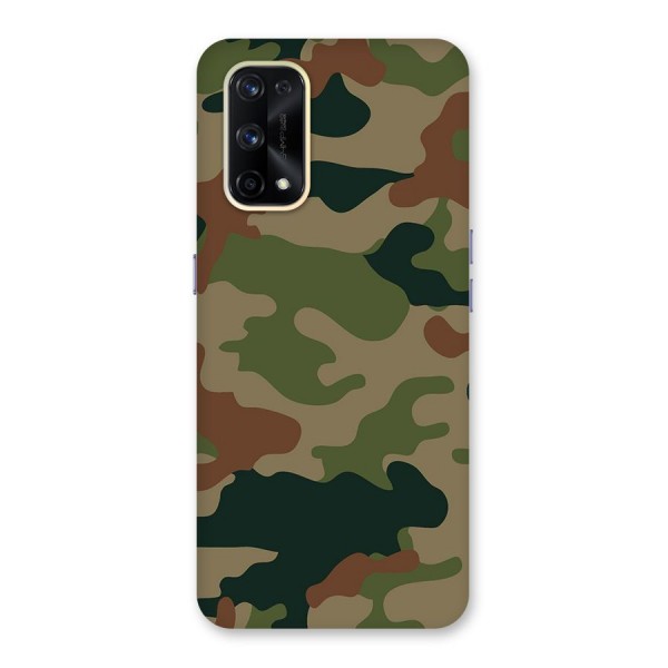 Army Camouflage Glass Back Case for Realme X7 Pro