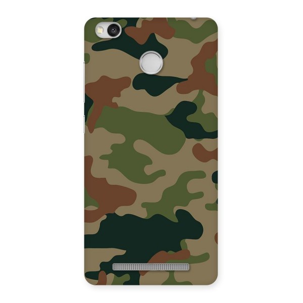 Army Camouflage Back Case for Redmi 3S Prime