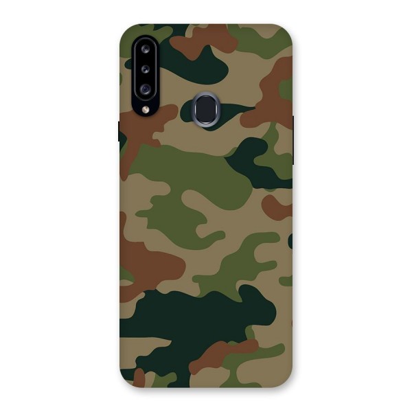 Army Camouflage Back Case for Samsung Galaxy A20s