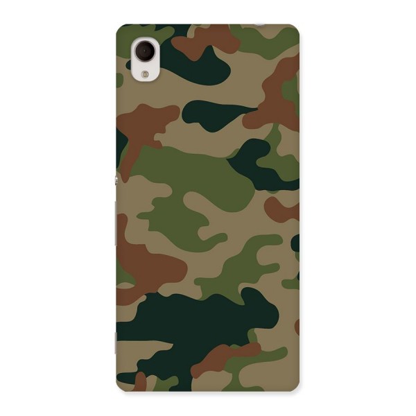 Army Camouflage Back Case for Xperia M4 Aqua