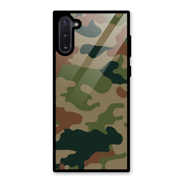 Army Camouflage Glass Back Case for Galaxy Note 10