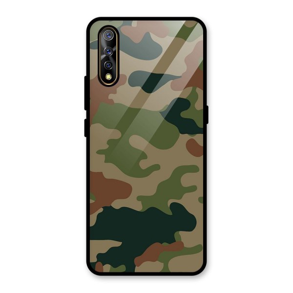 Army Camouflage Glass Back Case for Vivo Z1x