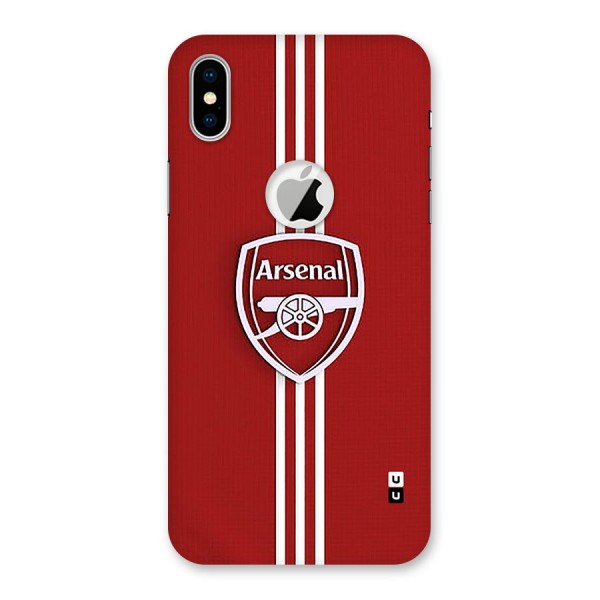 Arsenal Club Back Case for iPhone XS Logo Cut