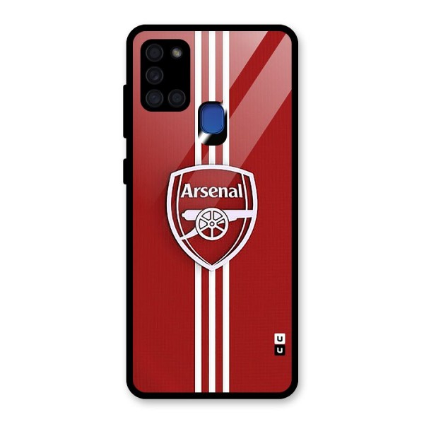 Arsenal Club Glass Back Case for Galaxy A21s